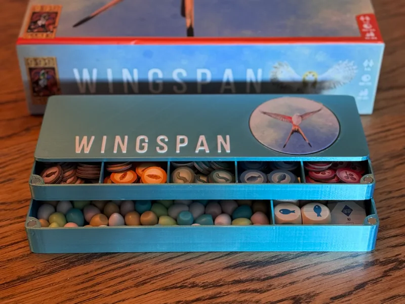 Wingspan Egg and Token Magnetic Storage Box