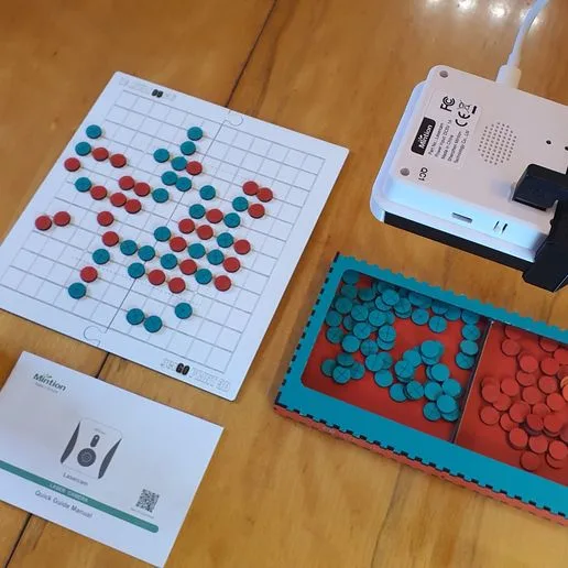 Clever, compact Laser-cut GO boardgame set from colored plywood 13x13 Goban + Box + 2x86 pieces