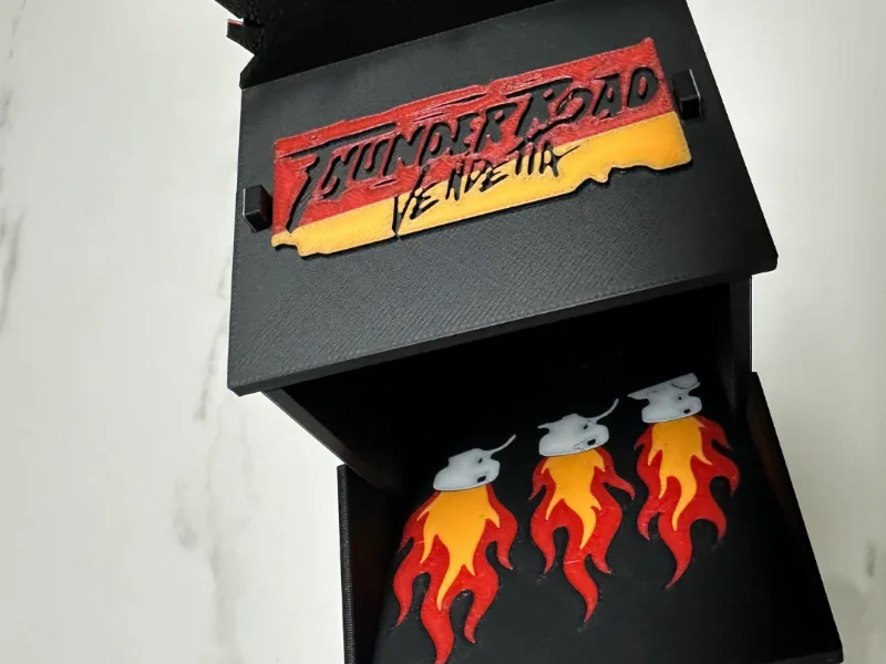 Dice tower for Thunder Road Vendetta Board game