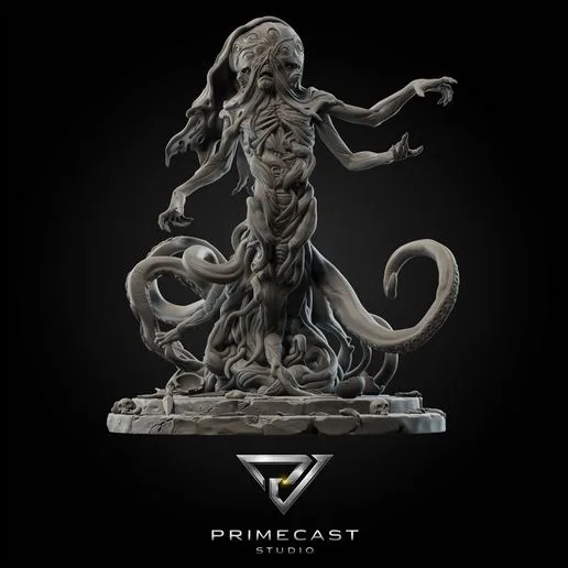 Xylarith, The Flesh Unbound – Eldritch Horror Demon Miniature STL – Dark Fantasy Chaos Creature – 3D Printable Resin Model