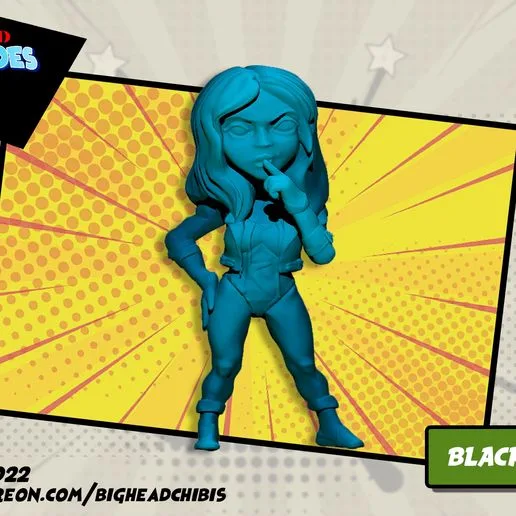 BLACK CANARY DC MARVEL UNITED BIG HEAD CHIBI