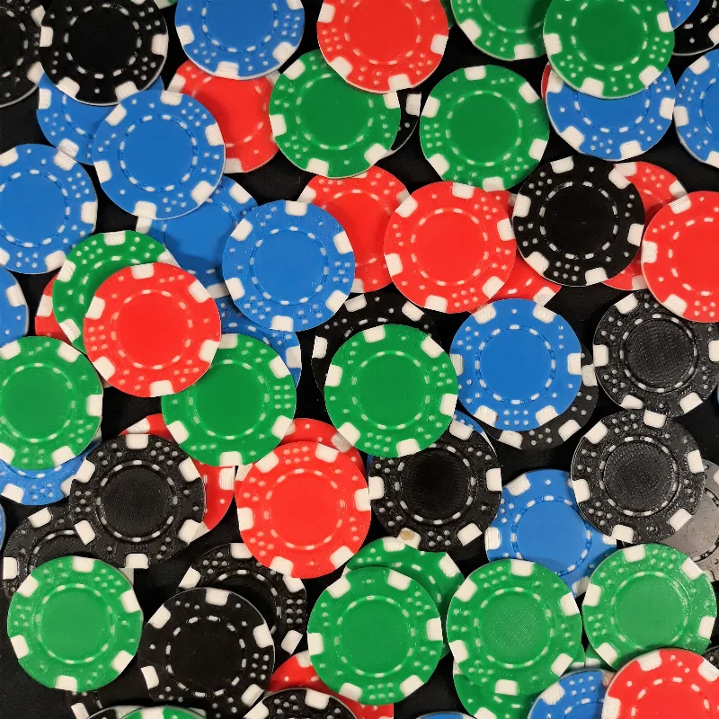 Dice poker chip