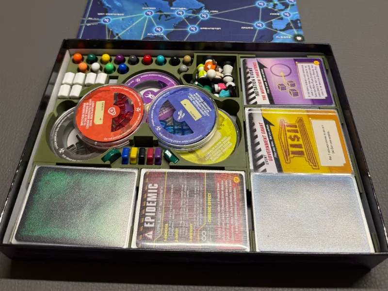 Pandemic + On the Brink Sleeved Cards/Pawn Storage