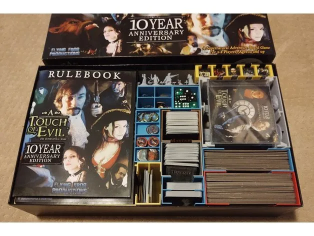 A Touch of Evil: 10th Anniversary Edition insert & organizer for all expansions and contents