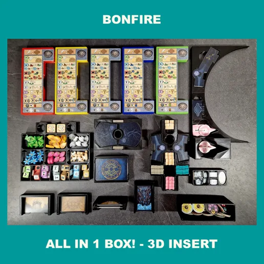 BONFIRE incl. extension TREES & CREATURES Insert (insert, organizer, inlay)