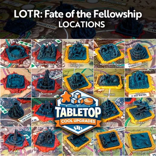 LOTR Fate of the Fellowship – 3D Locations Pack (21 models)