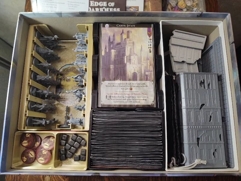 Edge of Darkness insert, holds all expansions including Emissaries of the Vale