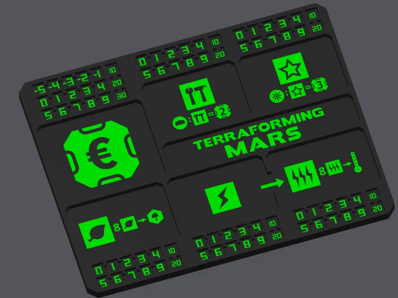 Terraforming Mars player plate