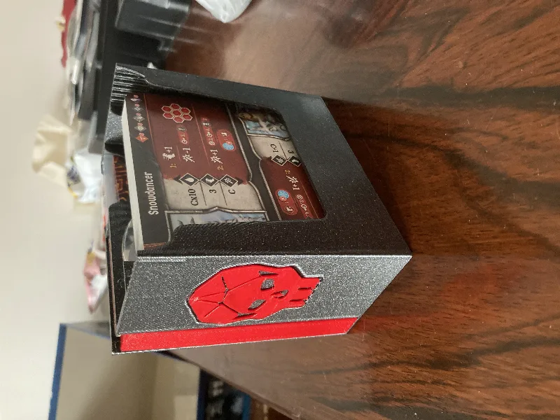 Frosthaven organiser for EU mini sleeves, less plastic/alt. version + (Boss box & token holders)