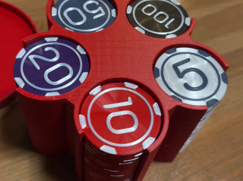 Poker chips set with organiser No AMS
