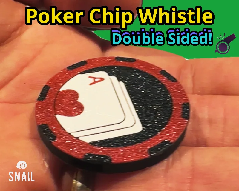 Poker Chip Whistle. Card Guard