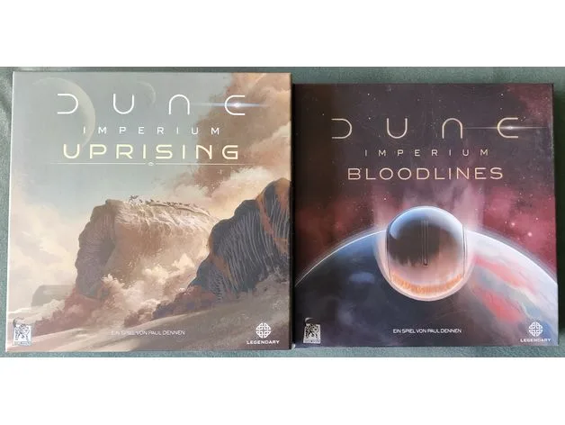 Dune Imperium Uprising + Bloodlines - Board Game Insert - Sleeved Cards