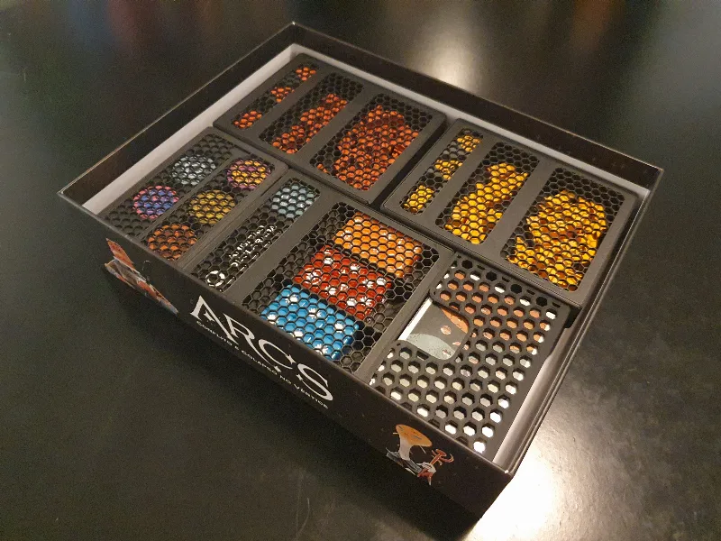 ARCS board game organizer insert - Remix vertical storage