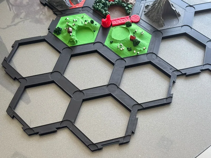 Catan Game - Magnet-free Frame for board setup