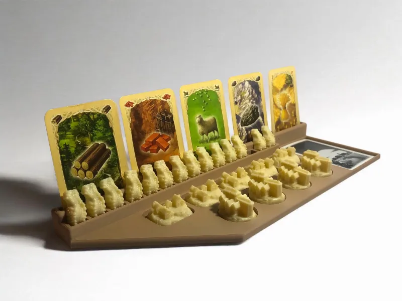 Catan in game organizer, catan upgrade stand
