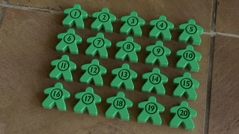Carcassonne Farmer City Counters
