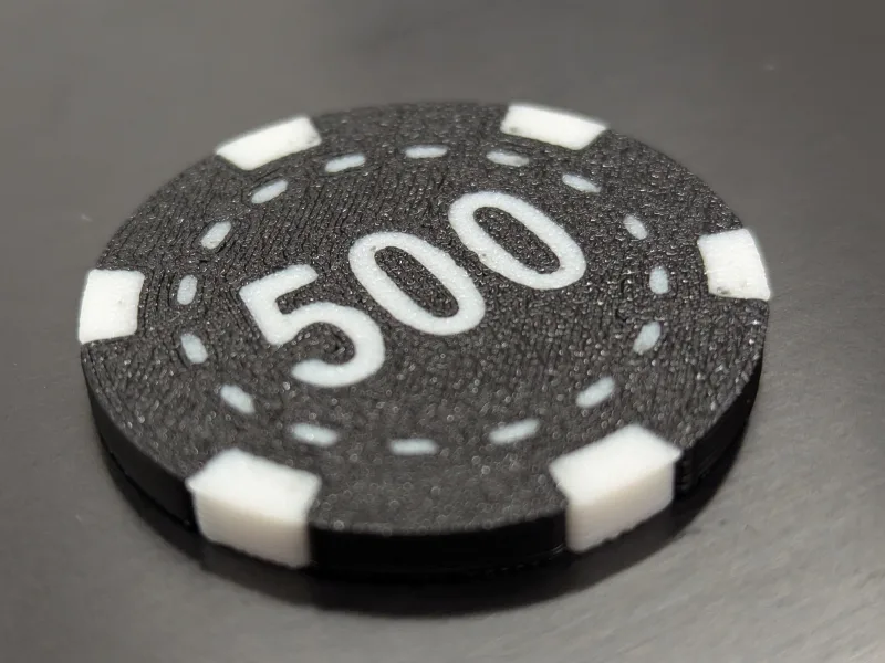 500 chip for poker game 39mm