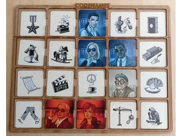 Codenames Picture Grid, Laser Cut