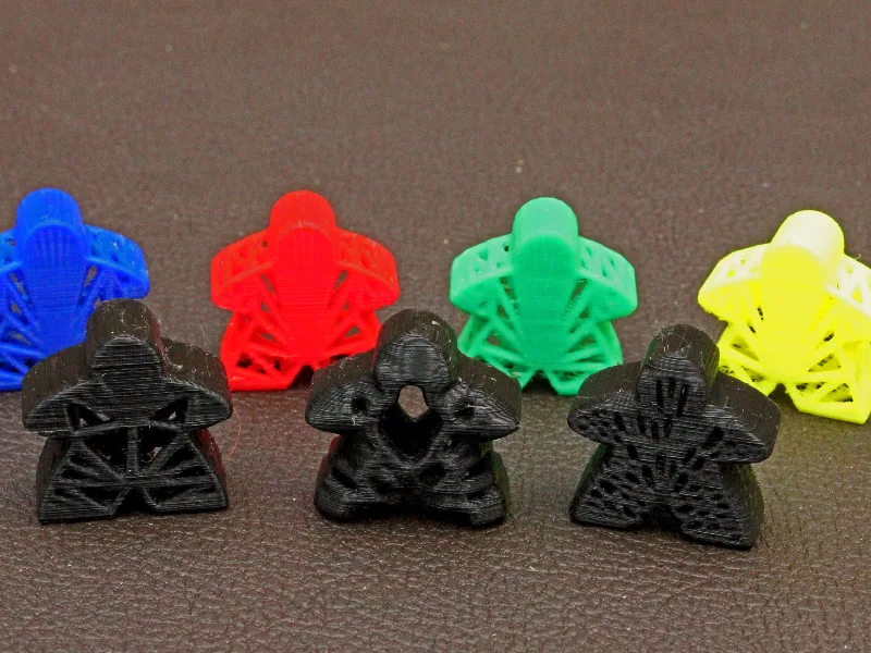 Rifraf 3D Carcassonne Complete and Alternative Meeple Set