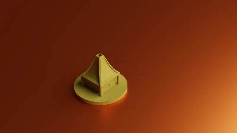 Avatar themed CATAN tokens: Air Nomad House
