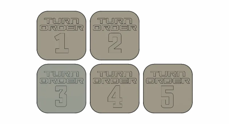 Risk 2210 A.D. Turn Order Markers