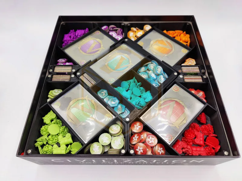Organizing insert for Sid Meier’s Civilization: A New Dawn board game