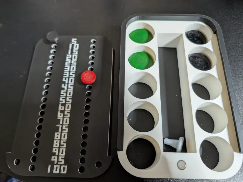 Crokinole Score Keeper & Storage Box (Remix)