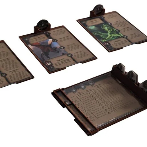 The Witcher Old World Board Game Monster Card Holders Set (3D Printable STL Files)