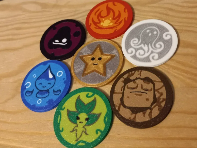 Via Magica board game tokens replacement