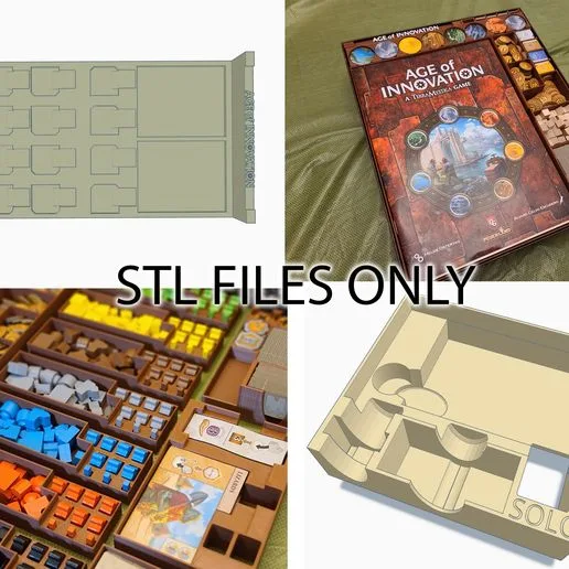 Age of Innovation Insert / Box organizer (with individual player trays)