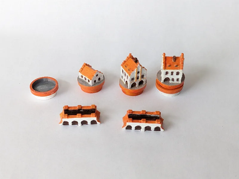 Czech house style pieces for Catan