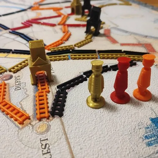 Ticket to Ride compatible player token
