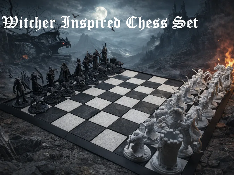 Witcher inspired chess set