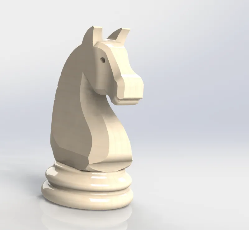 A horse piece for chess