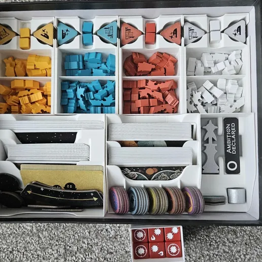 Arcs Box Insert and Organizer (Plus Leaders and Lore Pack) - Fits Sleeved Cards with No Lid Lift