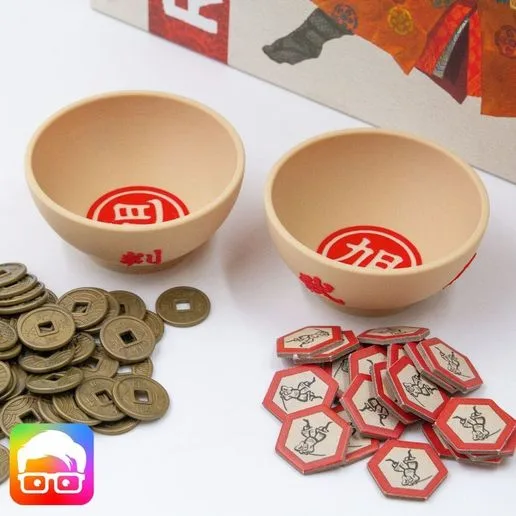 Rising Sun Coin & Ronin bowl set by @ammedia3d (RSN002)