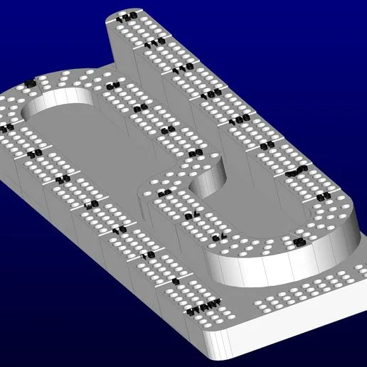 jeu de cribbage a étages