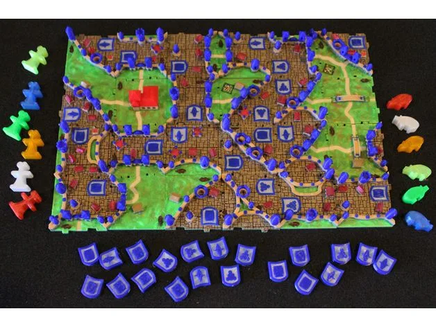 Rifraf 3D Carcassonne Expansion 2 Traders & Builders