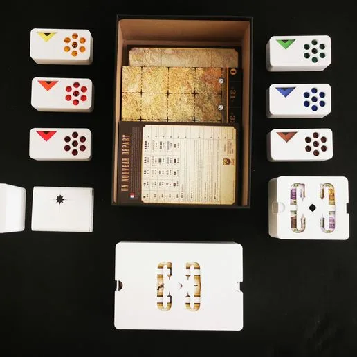 CARSON CITY Ed 2023 - Set of inserts and box for the board game published by QUINED GAMES