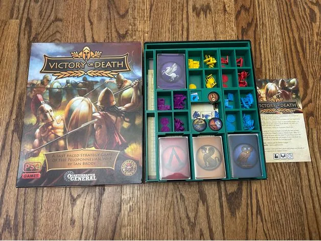 Quartermaster General Victory or Death Board Game Insert