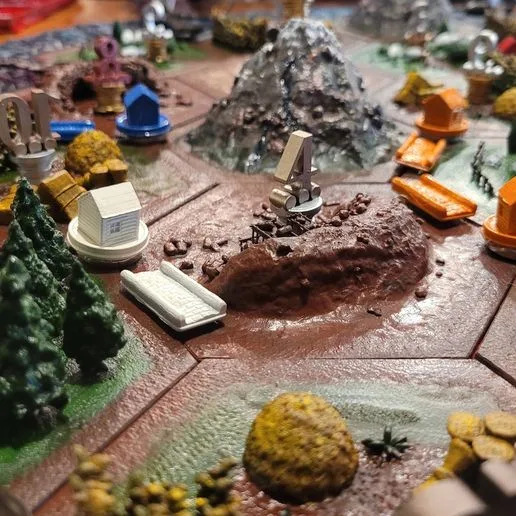 Full 3D-Printed Custom Catan-Compatible Game Board with Pieces