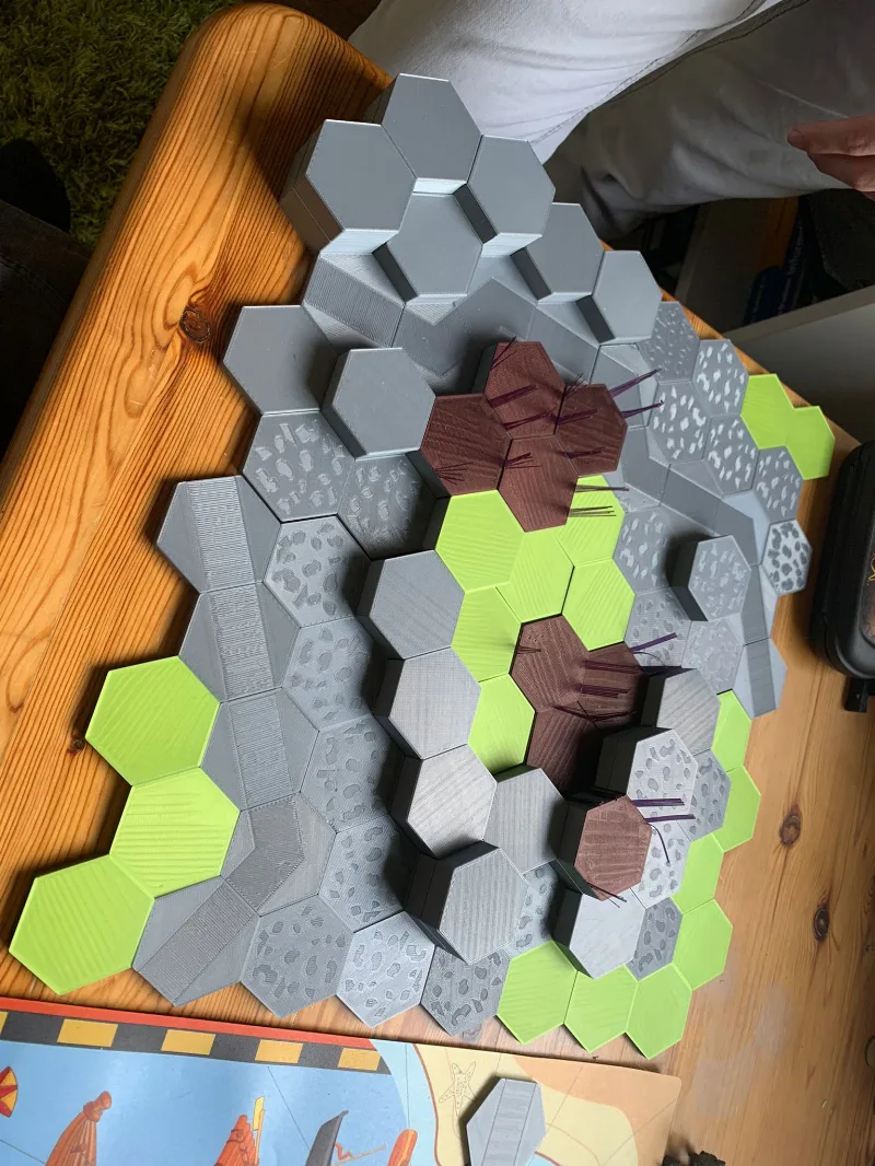 Modular game board for Battletech