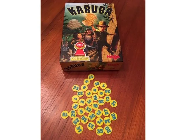 Karuba Numbered Tiles