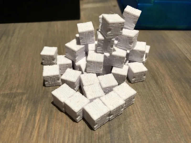 Supply crates for Nemesis board game (10mm)