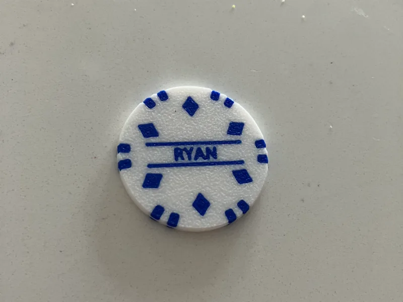 Personalized Diamond Poker Chip