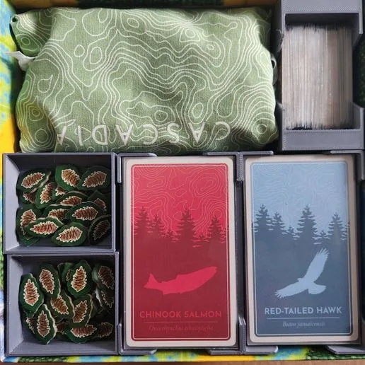 Cascadia Board game Insert with Landmarks Expansion