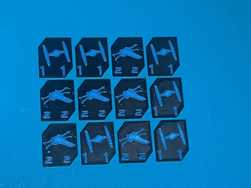 Star wars Unlimited SWU Tie Fighter X-Wing Tokens