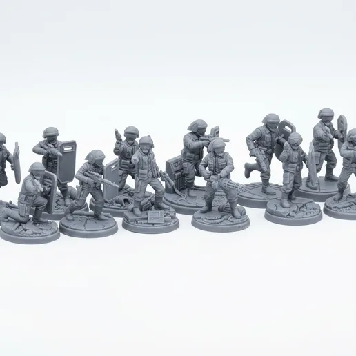 Fleet Troopers Squad 12 Units - 32mm Star Wars Legion Scale