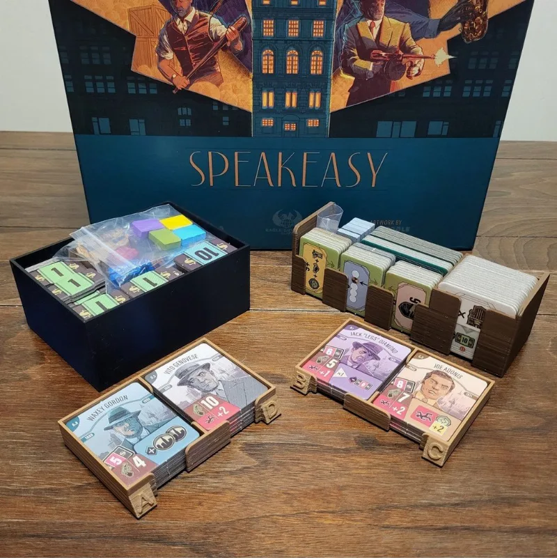 Speakeasy: Goal Tile Tray, Mobster Tile Tray, and Spare Parts Storage Tray
