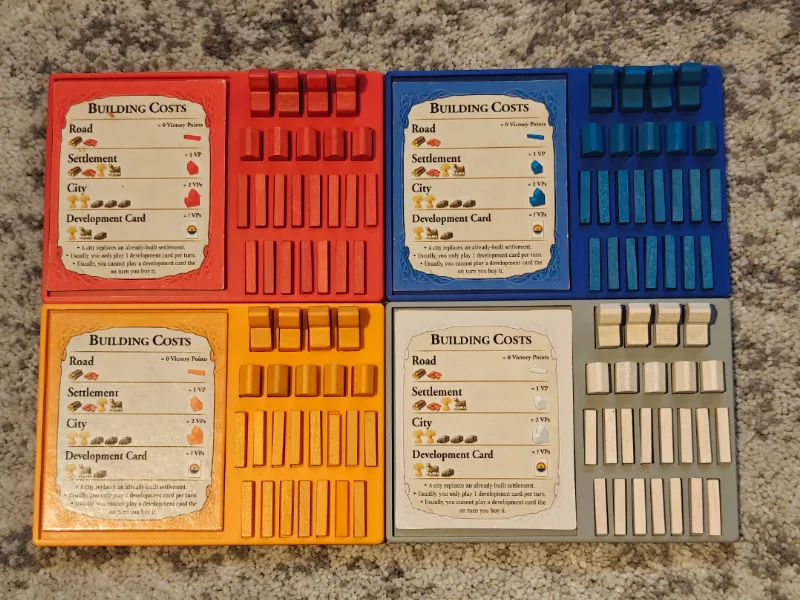 Catan Player Trays